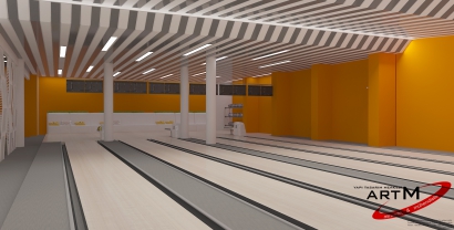 Avm Bowling Salonu Komple İç Tasarım Projesi  550m2 Çanakkale