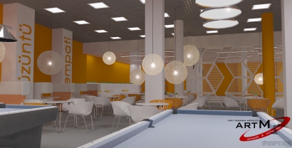 Avm Bowling Salonu Komple İç Tasarım Projesi  550m2 Çanakkale